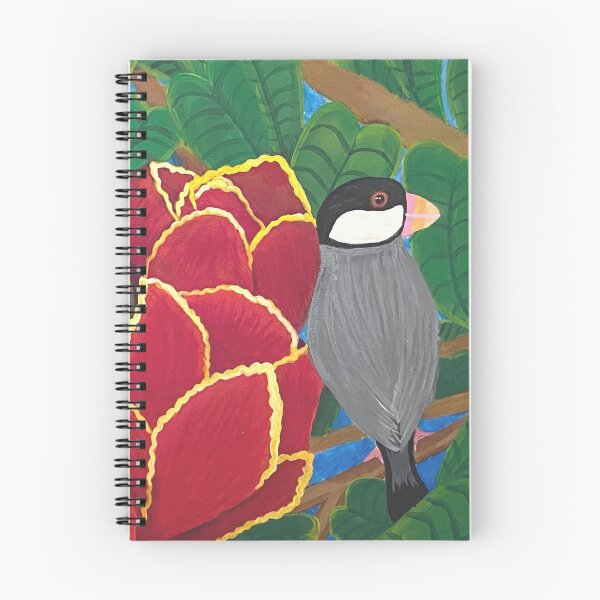 Item preview, Java Finches in African Tulip designed and sold by MakingsByMarcene.