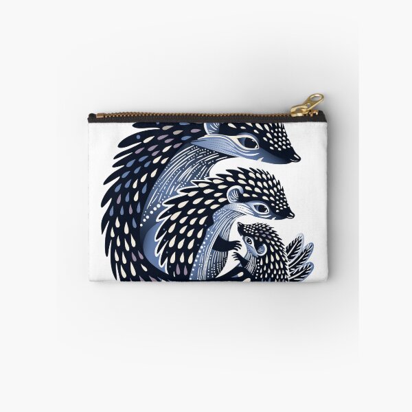 Item preview, Hedgehogs Mama And Child Dots Aboriginal Painting designed and sold by AboriginalAdorn.