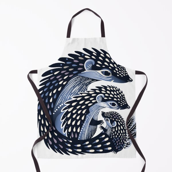 Item preview, Hedgehogs Mama And Child Dots Aboriginal Painting designed and sold by AboriginalAdorn.