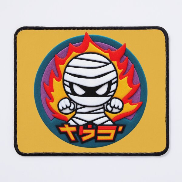 Item preview, Japanese Mummy in Action: Fire Illustration designed and sold by GALUMARKET.