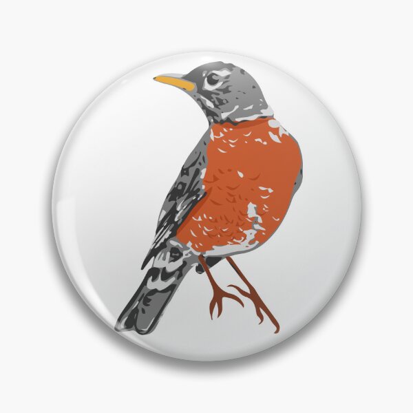 Aperçu de l'œuvre Illustration d'oiseau rouge-gorge américain créée et vendue par rachelhirst.