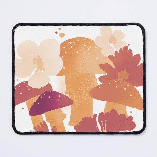 Item preview, Funky Retro Mushrooms (Versión Marrón/Auburn) designed and sold by Molunit89.