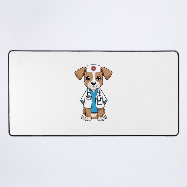 Item preview, Nurse Dog Wearing Medical Doctor Scrubs designed and sold by Majestic Paws.