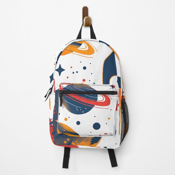 Item preview, Painted space scene with rocket and planets designed and sold by aivisionsart.