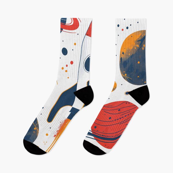 Item preview, Painted space scene with rocket and planets designed and sold by aivisionsart.