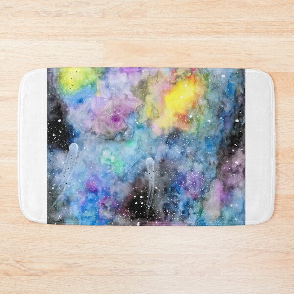 Item preview, Watercolor Galaxy night with stars and comets designed and sold by Gianinagg.