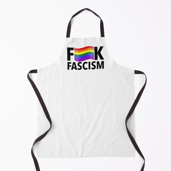 Item preview, F Fascism - Censored with Gay Pride Flag (curved) designed and sold by Thelittlelord.