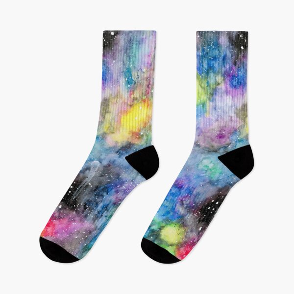 Item preview, Watercolor Galaxy night with stars and comets designed and sold by Gianinagg.