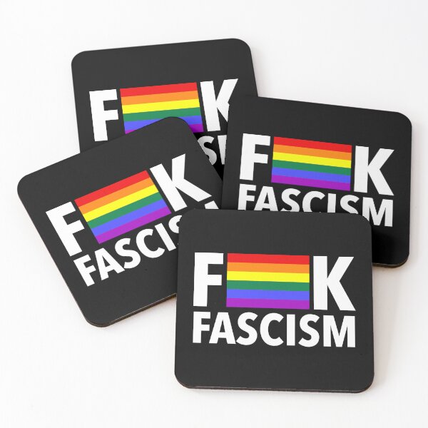 Item preview, F Fascism - Censored with Gay Pride Flag designed and sold by Thelittlelord.