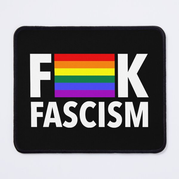 Item preview, F Fascism - Censored with Gay Pride Flag designed and sold by Thelittlelord.