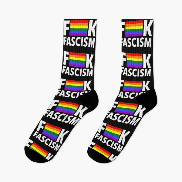 Item preview, F Fascism - Censored with Gay Pride Flag designed and sold by Thelittlelord.