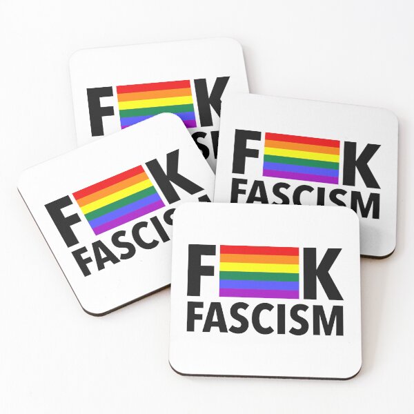 Item preview, F Fascism - Censored with Gay Pride Flag designed and sold by Thelittlelord.