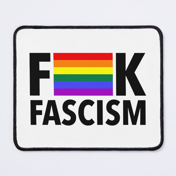 Item preview, F Fascism - Censored with Gay Pride Flag designed and sold by Thelittlelord.