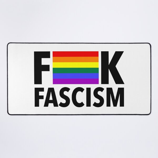 Item preview, F Fascism - Censored with Gay Pride Flag designed and sold by Thelittlelord.