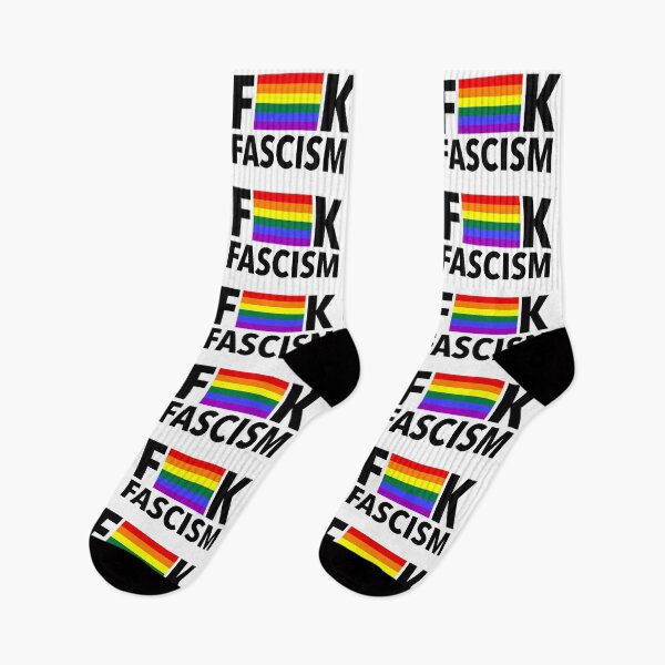 Item preview, F Fascism - Censored with Gay Pride Flag designed and sold by Thelittlelord.