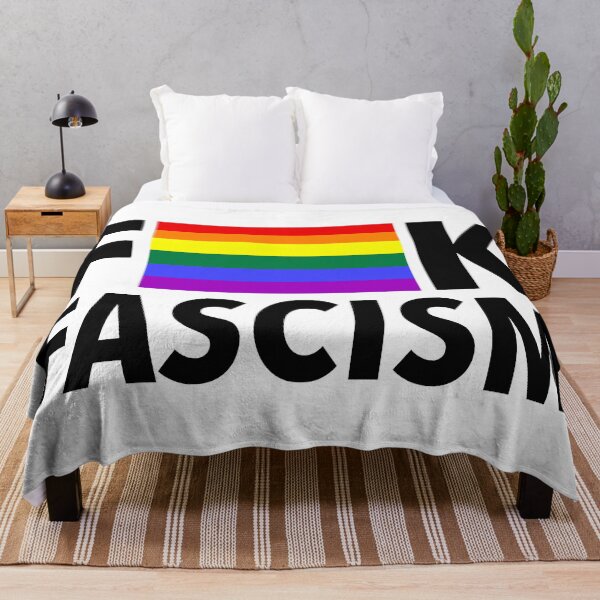 Item preview, F Fascism - Censored with Gay Pride Flag designed and sold by Thelittlelord.