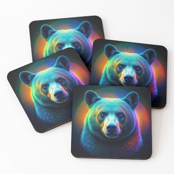 Item preview, Neon Black Bear Guardian designed and sold by mentokc.