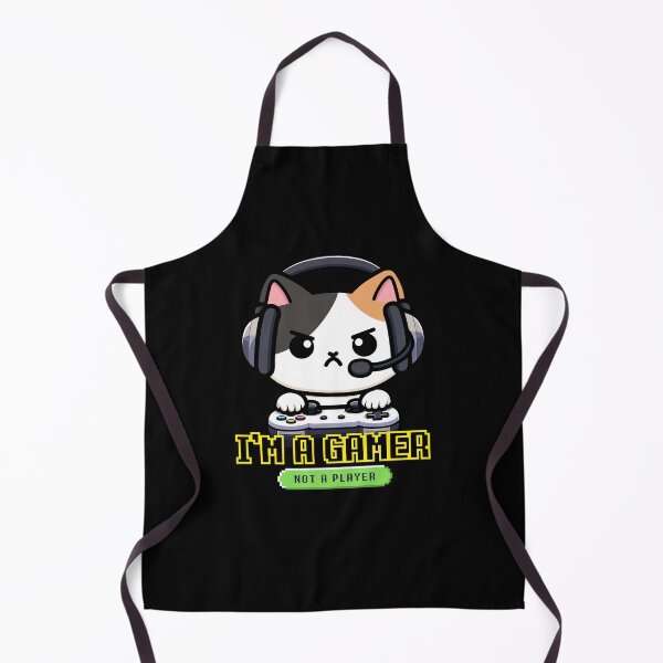 Item preview, I’m a Gamer, Not a Player | Cute Angry Cat Gamer designed and sold by Kimochi-Shop.