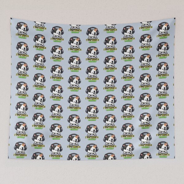Item preview, I’m a Gamer, Not a Player | Cute Angry Cat Gamer designed and sold by Kimochi-Shop.
