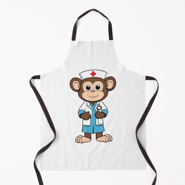 Item preview, Nurse Monkey Wearing Medical Doctor Scrubs designed and sold by Majestic Paws.