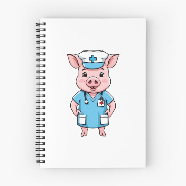 Item preview, Nurse Pig Wearing Medical Doctor Scrubs designed and sold by Majestic Paws.