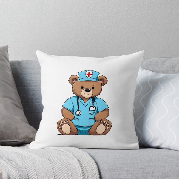 Item preview, Nurse Bear Wearing Medical Doctor Scrubs designed and sold by Majestic Paws.