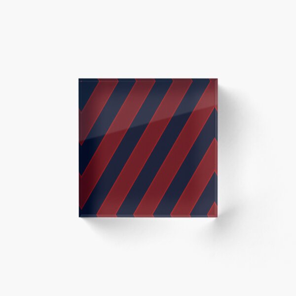 Item preview, Red and Dark Blue Diagonal Striped Lines Pattern designed and sold by SPRUCIA.