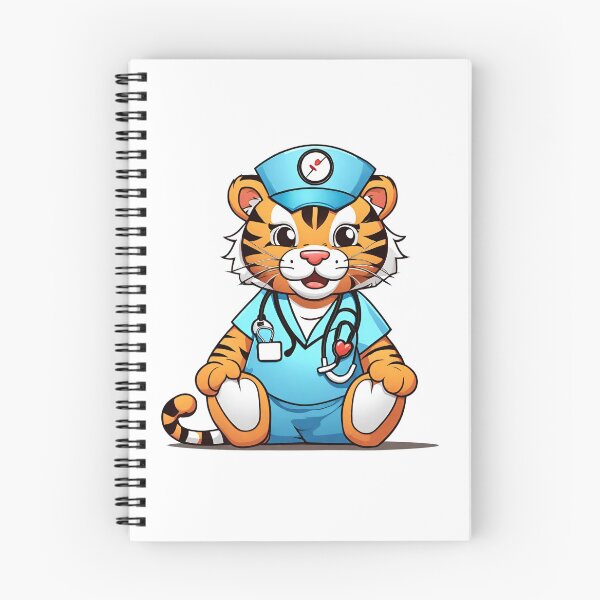 Item preview, Nurse Tiger Wearing Medical Doctor Scrubs designed and sold by Majestic Paws.