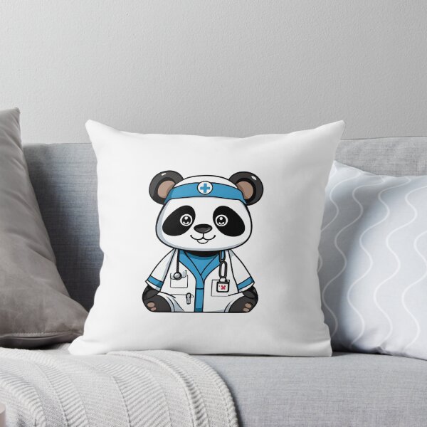 Item preview, Nurse Panda Wearing Medical Doctor Scrubs designed and sold by Majestic Paws.