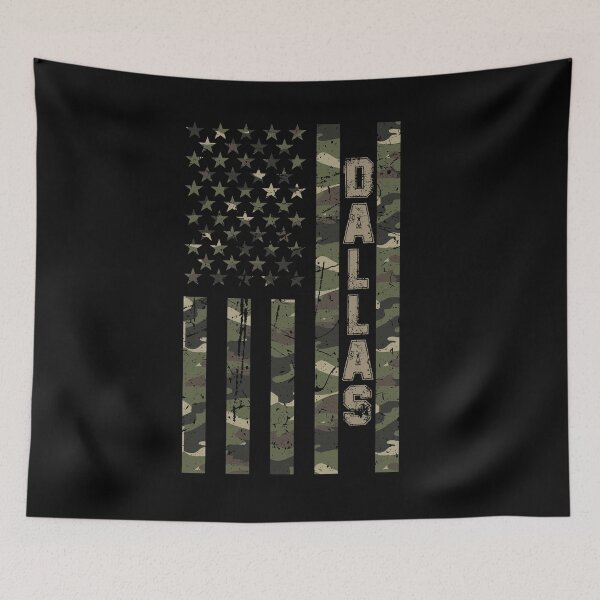 Item preview, Camo Dallas Flag Awesome Patriotic Style USA Distressed Camouflage designed and sold by JROTCshop.