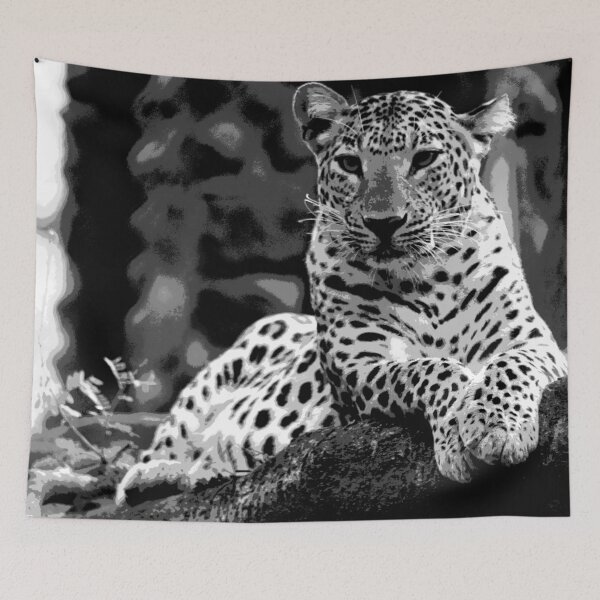 Item preview, Black and White Snow Leopard #16 designed and sold by KingdomWildlife.