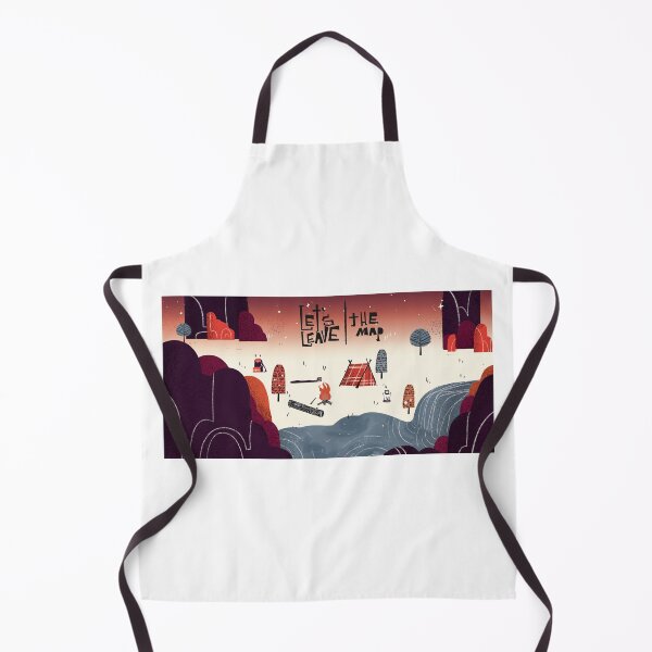Item preview, Camping illustration Mug 'Let's leave the map' designed and sold by artofprimavera.