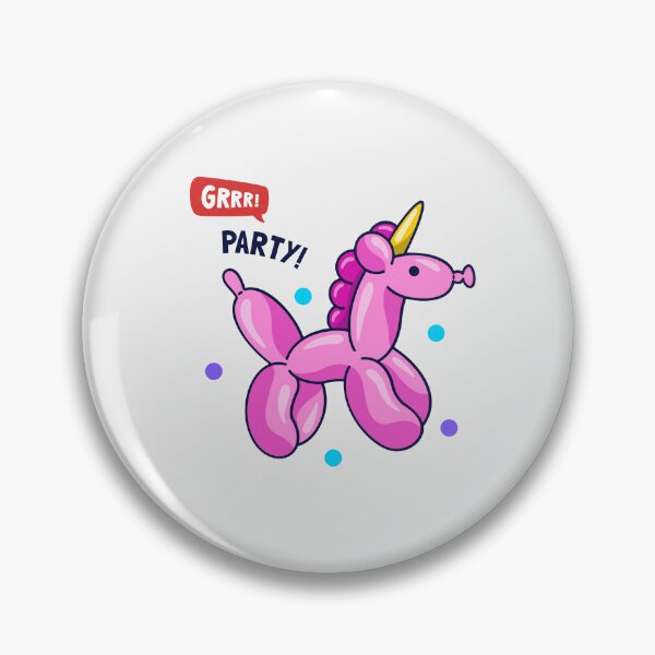 Item preview, Pink Party Balloon Dog - GRRR! designed and sold by PixelBadBunny.