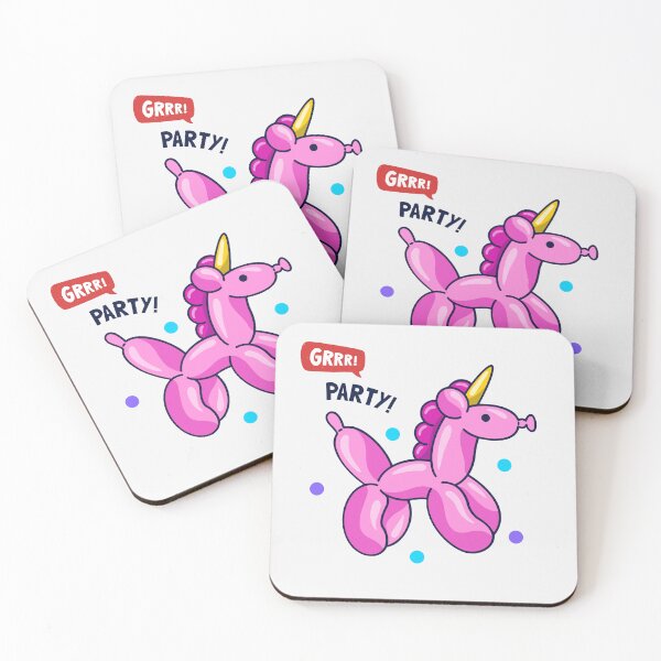 Item preview, Pink Party Balloon Dog - GRRR! designed and sold by PixelBadBunny.
