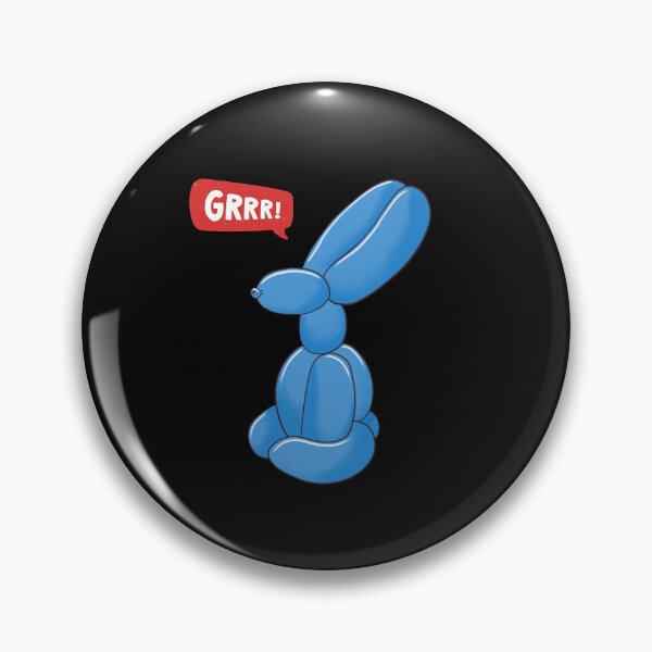 Item preview, Blue Party Balloon Dog - GRRR! designed and sold by PixelBadBunny.