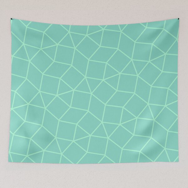 Item preview, Green Square and Triangular Pattern designed and sold by SPRUCIA.