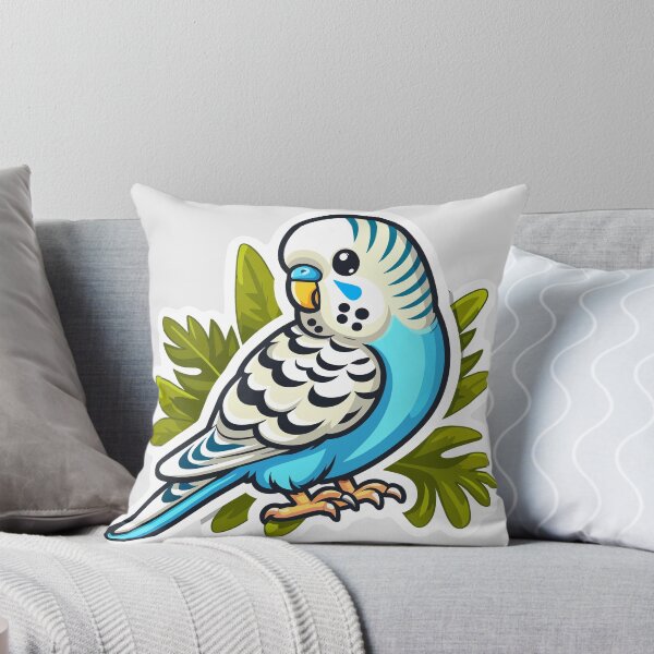 Item preview, Budgie Cute Kawaii Bird Blue Budgie Cartoon Bird Kids Gift designed and sold by Elarex.
