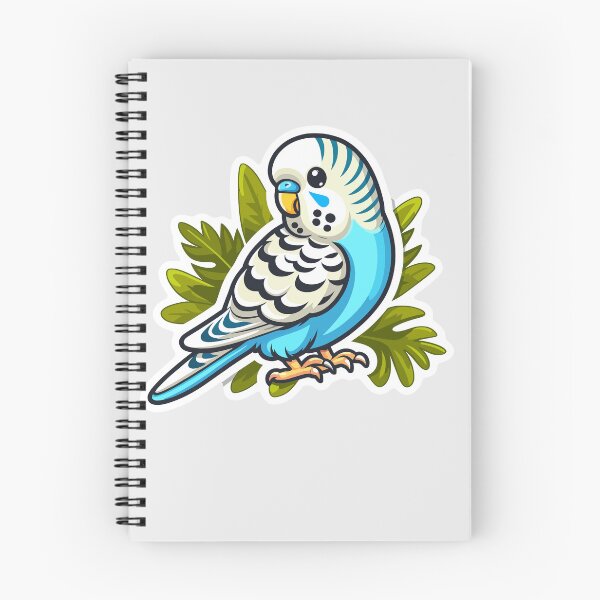 Item preview, Budgie Cute Kawaii Bird Blue Budgie Cartoon Bird Kids Gift designed and sold by Elarex.