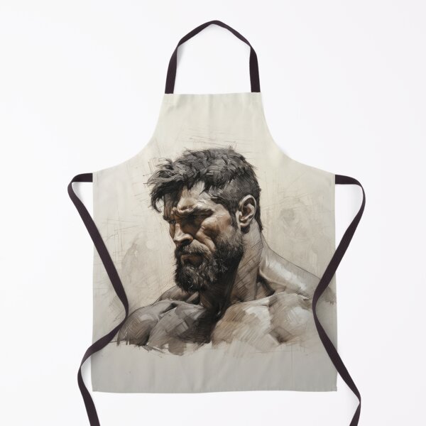 Item preview, Muscle Bear Charcoal Drawing designed and sold by BeautyofMasc.