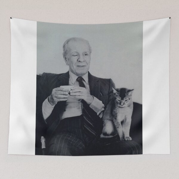 Item preview, Borges and Cat designed and sold by YesterdayBlues.