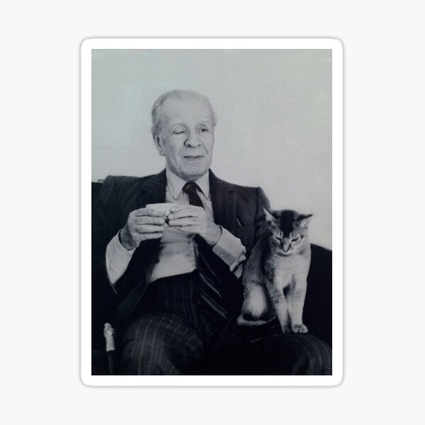 Item preview, Borges and Cat designed and sold by YesterdayBlues.