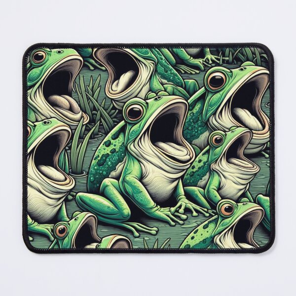 Item preview, Amphibian Chorus: The Screaming Froggy Pattern designed and sold by Merchbes.