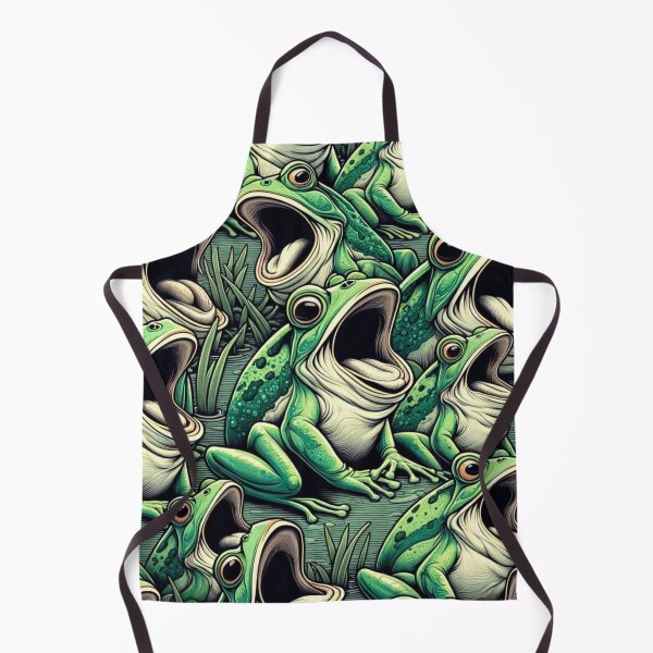 Item preview, Amphibian Chorus: The Screaming Froggy Pattern designed and sold by Merchbes.