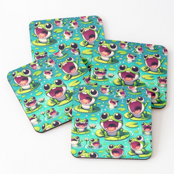 Item preview, Lively Screaming Frogs in Waterland designed and sold by Merchbes.