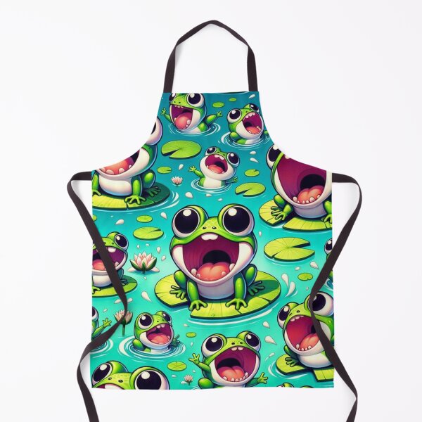 Item preview, Lively Screaming Frogs in Waterland designed and sold by Merchbes.