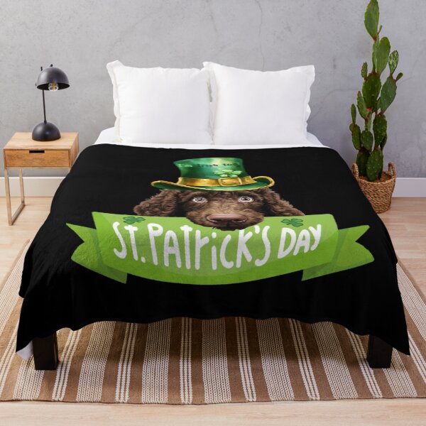 Item preview, St. Patrick's Day Irish Water Spaniel Dog Design designed and sold by LovelyHappyGift.