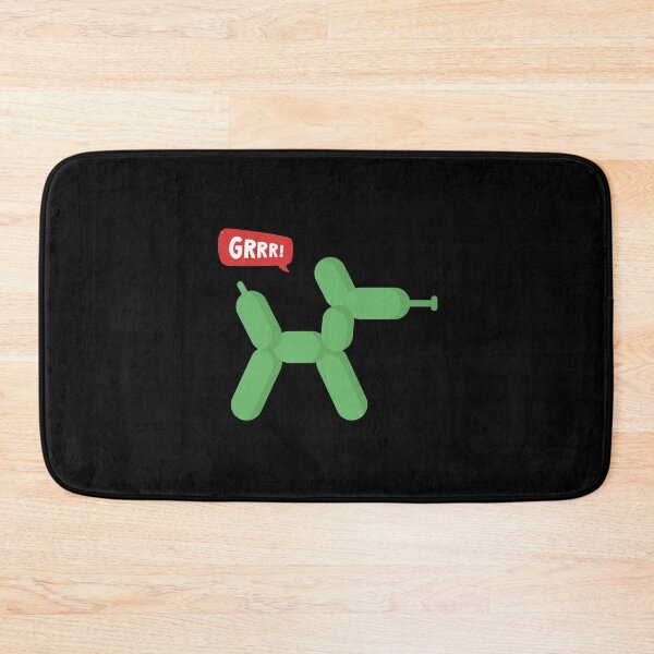Item preview, Green Party Balloon Dog - GRRR! designed and sold by PixelBadBunny.