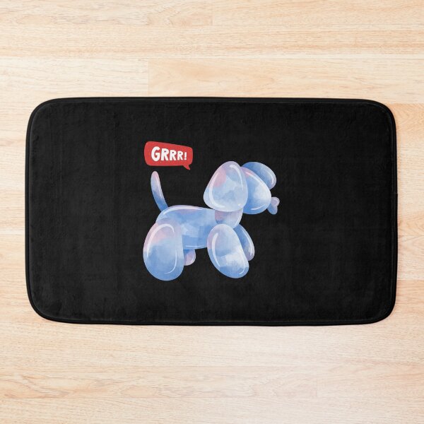 Item preview, Marble Blue Party Balloon Dog - GRRR! designed and sold by PixelBadBunny.