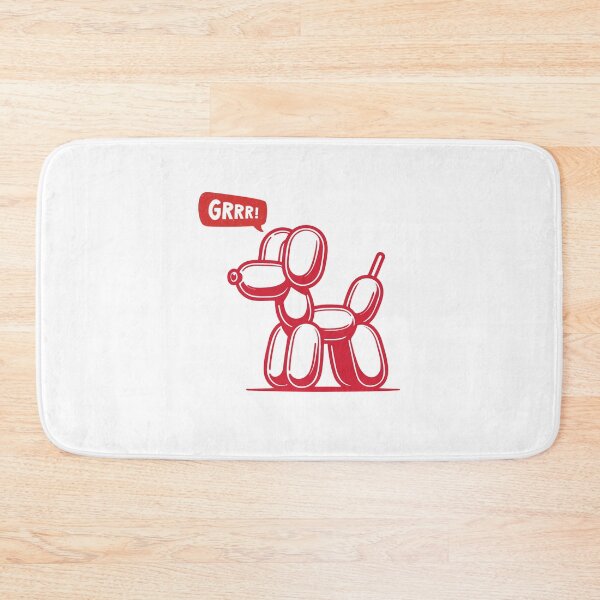 Item preview, Red Ink Party Balloon Dog - GRRR! designed and sold by PixelBadBunny.
