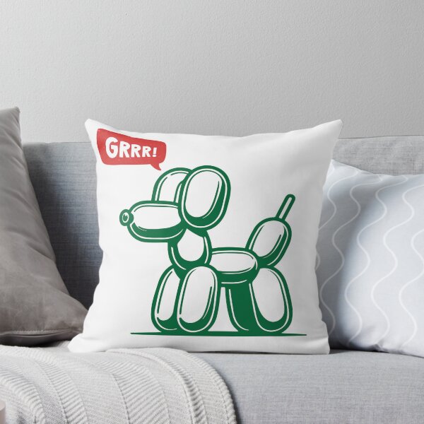 Item preview, Green Ink Party Balloon Dog - GRRR! designed and sold by PixelBadBunny.